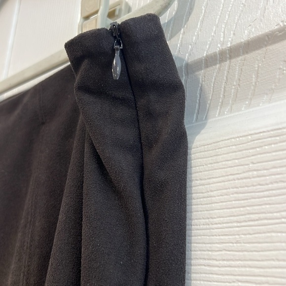 J. Jill Suede Feel Mini Skirt Womens Walnut Brown Size 14 - Picture 5 of 9